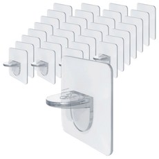 MOADIL 黏貼式層板支架貼, 60個, 透明