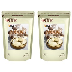 元氣家 杏鮑菇脆片 嚴選新鮮杏鮑菇製成 含纖維素及維生素 無添加色素及防腐劑, 100g, 2包