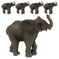 papo 野生動物幼年非洲象公仔模型, 5個
