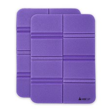 바이브업 휴대용 초경량 접이식 캠핑 방석 2p, 퍼플