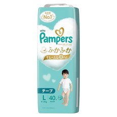 Pampers 幫寶適 特柔防敏尿不濕 黏貼型 9~14kg, L, 40片