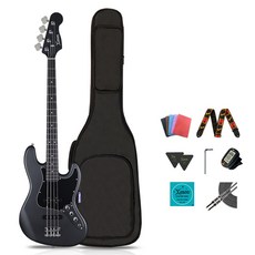 Xenon 입문용 재즈 베이스기타 JB-420, MBK R, 무광블랙 R, 1개