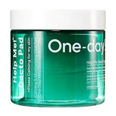 One-day's you HELP ME 毛孔調理舒膚棉片125ml/60片,溫和去除老廢角質,收縮毛孔,舒緩肌膚, 1盒