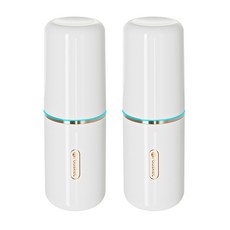 Nrbasket 簡約旅行用洗漱收納牙刷杯組 小身材大容量 三合一設計 可帶上飛機, 2個, 165g