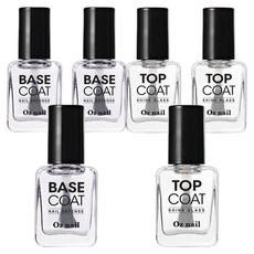 Oz nail 美甲基礎穩固2件組, 基礎護甲油 8ml + 頂層亮甲油 8ml, 3套