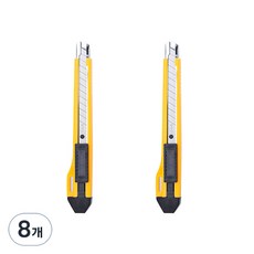 deLi 得力 美工刀 E2031, 黃色, 8個