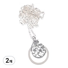 Dr.Feliz J 便攜式閱讀放大鏡項鍊 銀色, 單一商品, 2個