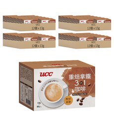 ucc 重焙拿鐵3合1咖啡, 13g, 48個, 18個裝