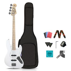 Xenon 입문용 재즈 베이스기타 JB-420, WH M, 화이트 M, 1개