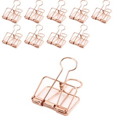 Market A 金屬彩色夾子 玫瑰金, M, 1個