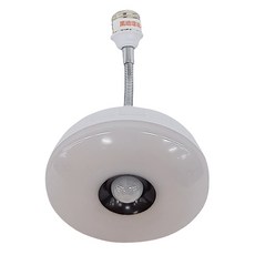 明沛 LED雙功能紅外線感應燈 + 小夜燈 E27彎管款 7W 360度旋轉軟管, 白光, 1組