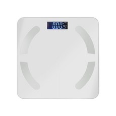 노바리빙 LCD 스마트 체중계, 스노우 화이트, 1개