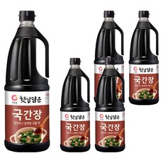 청정원 햇살담은 자연숙성 국간장, 1.7L, 5개