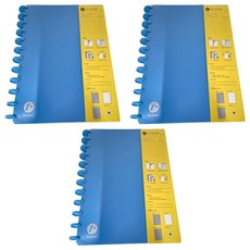 TO NOTE 筆記本 A4 橫線, 藍色, 3本