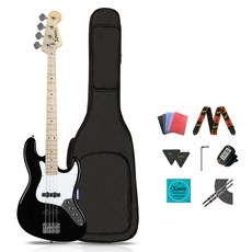 Xenon 입문용 재즈 베이스기타 JB-420, BK M, 블랙 M, 1개