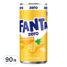 환타 제로 파인애플 탄산음료, 215ml, 90개