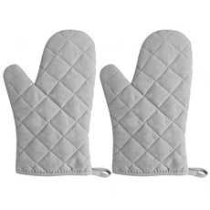 Living Formula 絎縫烤箱手套, 灰色, 2個