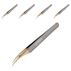 睫毛鑷子, E03(弧形), 5支