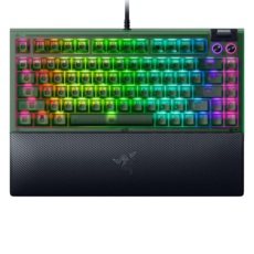 RAZER 雷蛇 黑寡婦蜘幻彩版 V4 75% 電競 Wired 機械式鍵盤 幻影綠 RZ03-05003300-R3M1