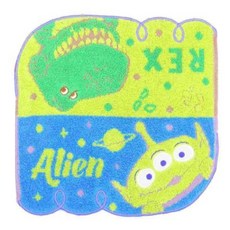 TOY STORY 玩具總動員 小方巾 三眼怪 綠色 + 藍色, 1條