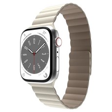 MAGEASY SKIN 磁吸矽膠防水錶帶 (38-41mm) 星光白, Apple Watch 40/41/42mm, 1個