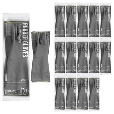 명진 손이 편한 고무장갑, 그레이, 중(M), 15세트