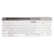 logitech 羅技 超薄跨平台藍牙鍵盤 原廠保固, 剪刀腳按鍵, YR0074, 珍珠白