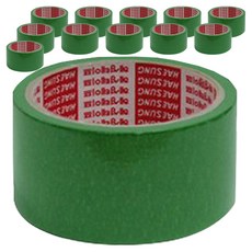 혜성 칼라 마스킹테이프 초록 48mm x 15m, 12개