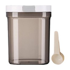 BOACUP 磁吸掀蓋密封組 中 茶色 1.3L, 奶粉罐 + 磁吸湯匙, 1組