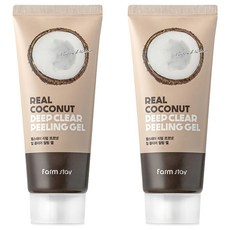 Farm stay 植物莊園 真實椰子深層潔淨去角質凝膠, 100ml, 2個