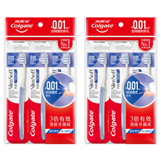 Colgate 高露潔 纖柔雙效潔淨牙刷 顏色隨機, 3支, 2組