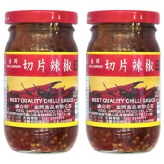 金岡 KING GARDEN 切片辣椒 特選辣椒醬, 230g, 2罐