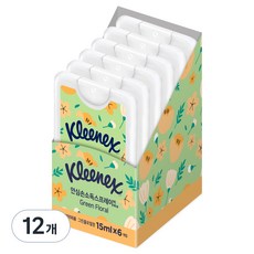 크리넥스 안심손소독 스프레이 그릴플로럴, 15ml, 12개