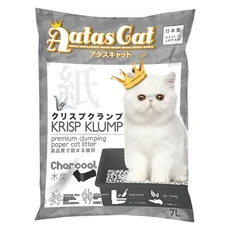 Aatas Cat 加冕貓 活性碳 優質可凝結紙貓砂 7L, 1包
