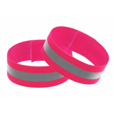 Revoon反光鏡面自行車夜光帶, 2個, 粉色