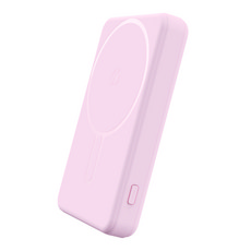 스마텍 20W 마그네틱 거치대 보조배터리 10000mAh, 핑크, STPB-MP10S