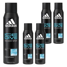adidas 愛迪達 男用體香噴霧 品味透涼, 150ml, 5瓶