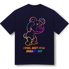 彩虹熊印花短袖T恤 ORA_0156