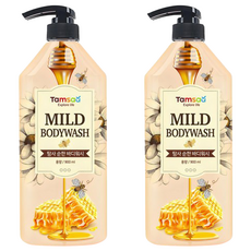 Tamsaa 香氛沐浴乳 溫和蜜香, 900ml, 2瓶