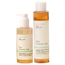 The Fresca Lab 修護舒緩化妝水 200ml + 潔面乳 200ml 雙入組, 1套