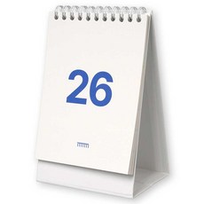 루카랩 2026년 MMM 미니 데스크 캘린더, 블루, 1개 블루, 1개