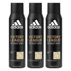 adidas 愛迪達 男用體香噴霧 卓越自信, 150ml, 3瓶