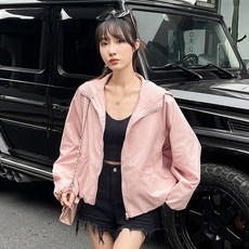 Sunbit 女款 Nez'o 素色連帽防風外套