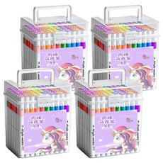 노르노르 방수 수채화 아크릴 마카펜, 48색, 4세트