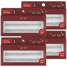 ccam bbak 人造單株假睫毛 12mm 濃密 1根, 4個