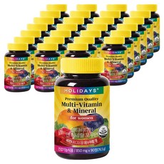 홀리데이즈 멀티비타민 앤 미네랄 포우먼, 90정, 14개
