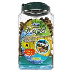A star Aged雙刷高齡犬用潔牙骨 M, 原味, 1.1kg, 1桶
