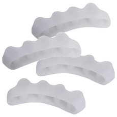 buyme 발가락 실리콘 밴드 좌우 세트 화이트, 2세트