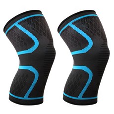 AOLIKES 奧力克斯 7718彈力護膝 M號, M, 1雙, 天藍色