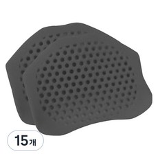 Solmion 柔軟矽膠腳底前腳掌緩衝墊 黑色 2入, 15個